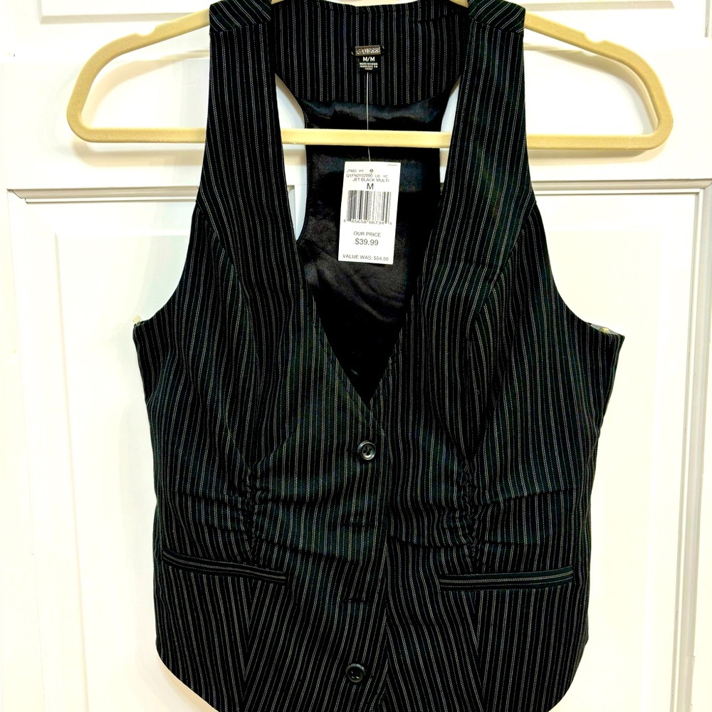 NWT Guess Pinstripe Vest